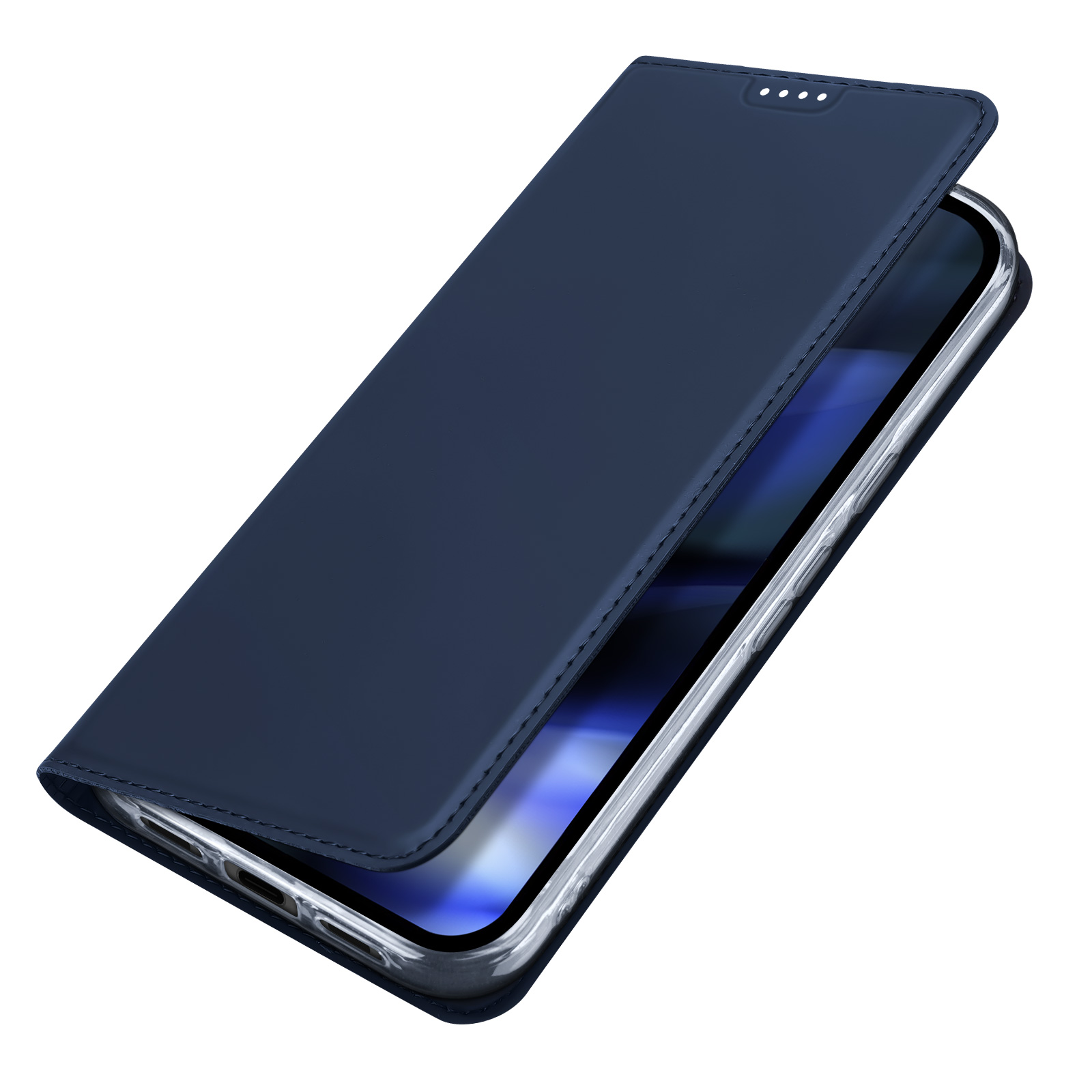 Etui z klapką, portfelowe, Dux Ducis Skin Pro do Google Pixel 10a, granatowe